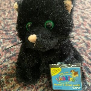 Webkinz Black Cat New with Unused Code